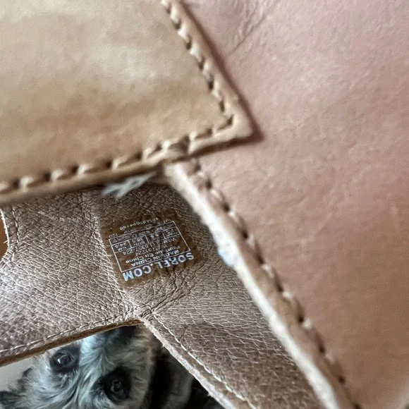 Sorel Tan Wedge Sandals - Picture 5 of 9